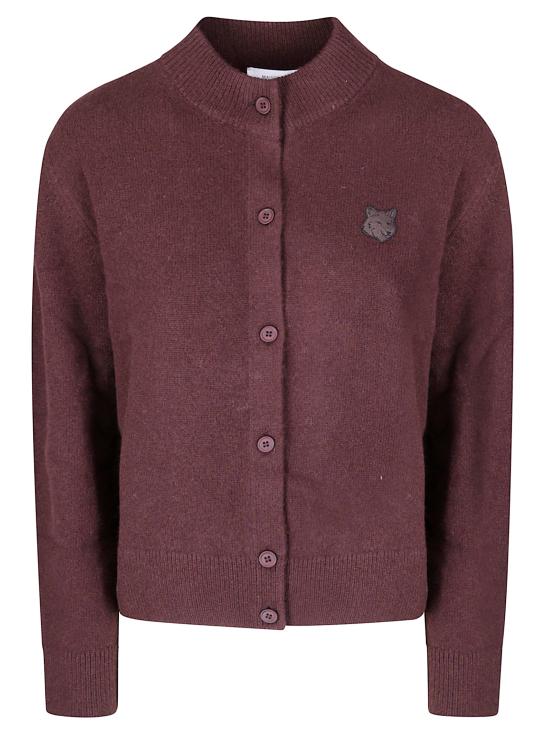 26FW 메종키츠네 가디건 MRWKC01KT1006 0553 DARK WOOD