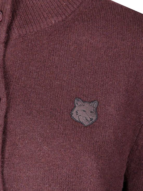 26FW 메종키츠네 가디건 MRWKC01KT1006 0553 DARK WOOD - MAISON KITSUNE