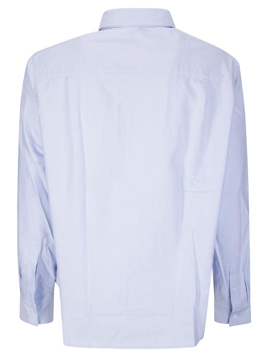 26FW 메종키츠네 긴팔 셔츠 QM00425WC5062 0434 PURE BLUE - MAISON KITSUNE