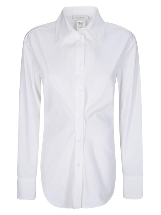 26FW 스포트막스 셔츠 2622196032600 001 WHITE BLACK