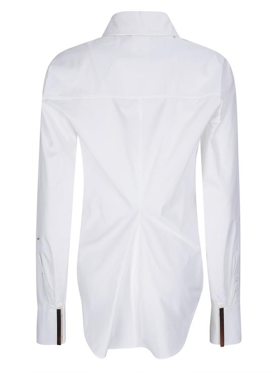 26FW 스포트막스 셔츠 2622196032600 001 WHITE BLACK - SPORTMAX