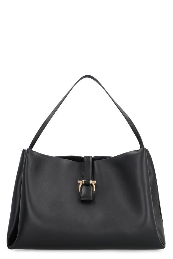  살바토레 페라가모 토트백 페라가모 송아지 가죽  블랙 - SALVATORE FERRAGAMO