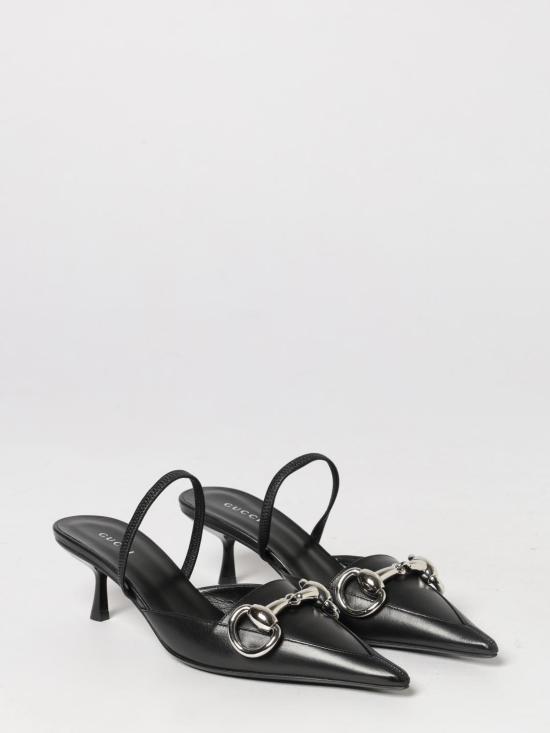 26FW 구찌 불바르 가죽 슬링백 펌프스 875075AAGSP 1000 Black - GUCCI