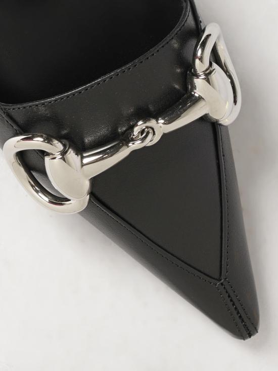 26FW 구찌 불바르 가죽 슬링백 펌프스 875075AAGSP 1000 Black - GUCCI