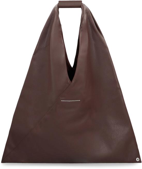  MM6 메종마르지엘라 가방 Mm6 메종 마르지엘라 에코 레더 핸드백 코코아 브라운 - MM6 MAISON MARGIELA