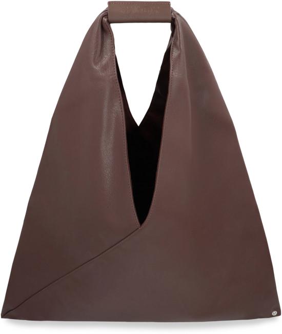  MM6 메종마르지엘라 가방 Mm6 메종 마르지엘라 에코 레더 핸드백 코코아 브라운 - MM6 MAISON MARGIELA