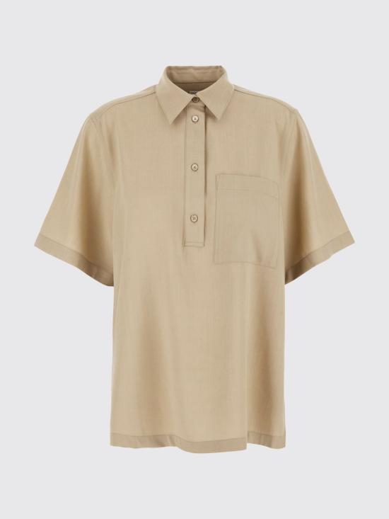 26FW 토템 폴로 티셔츠 263WRT0762FB0475 249 Beige - TOTEME