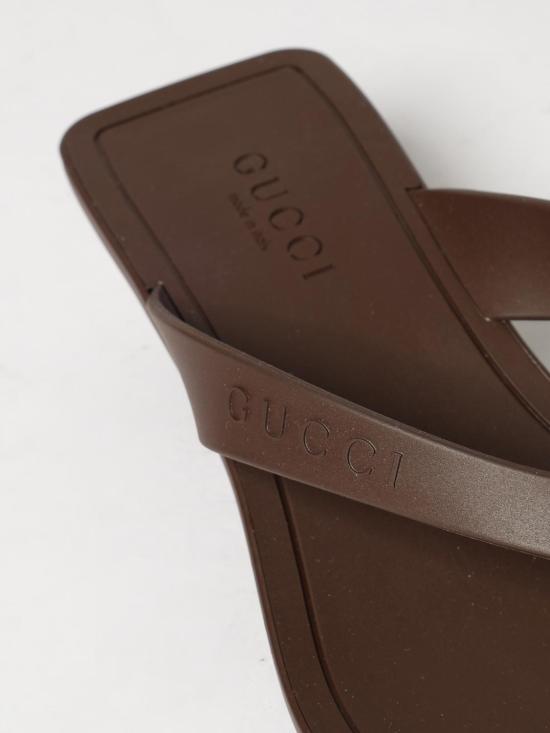 26FW 구찌 비토리아 러버 통 샌들 869626J8700 2007 Brown - GUCCI