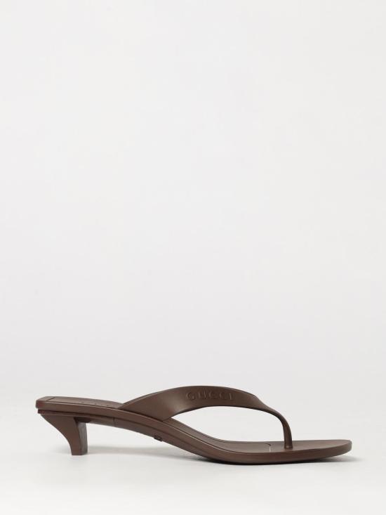 26FW 구찌 비토리아 러버 통 샌들 869626J8700 2007 Brown