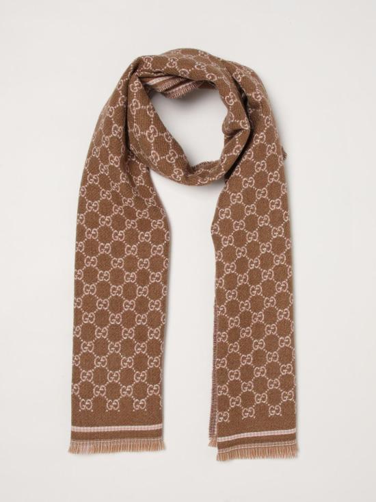26FW 구찌 GG 울 스카프 8390353GAMQ 2572 Brown - GUCCI
