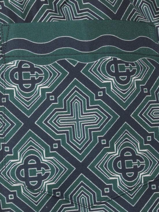 26FW 카사블랑카 숏팬츠 MPF26TR399 07 Green - CASABLANCA