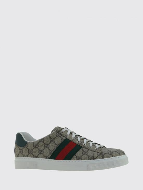 26FW 구찌 에이스 웹 스니커즈 760775FACMZ 9746 Beige - GUCCI