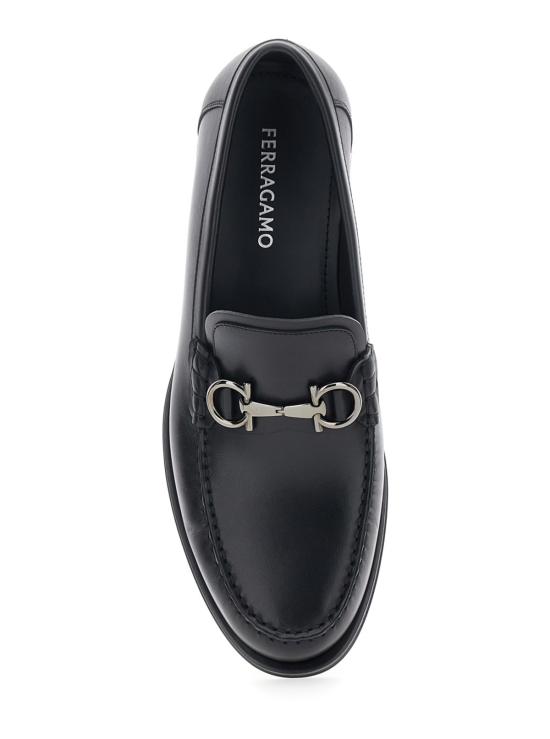  살바토레 페라가모 로퍼 페라가모 간치니 가죽 송아지 가죽  블랙 - SALVATORE FERRAGAMO