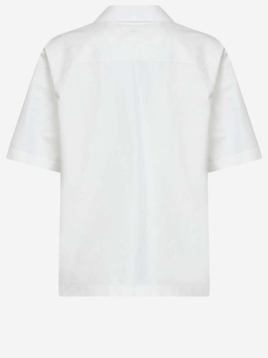  보테가베네타 반팔 셔츠 보테가 베네타 볼링  코튼 포플린 화이트 - BOTTEGA VENETA