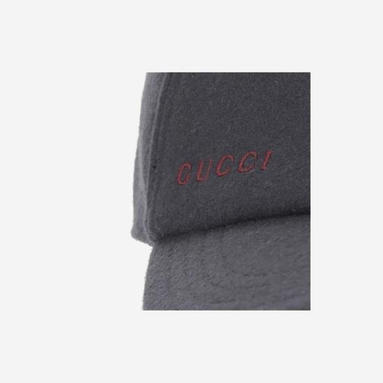  구찌 볼캡 울 베이스볼 캡 네이비 - GUCCI
