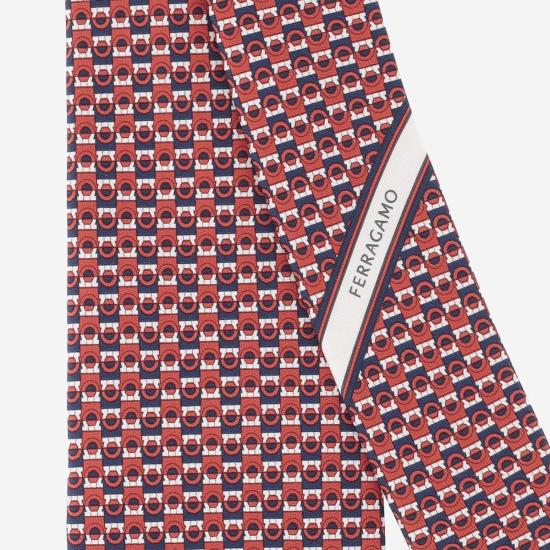  살바토레 페라가모 넥타이 페라가모 기하학적 패턴 실크  멀티 - SALVATORE FERRAGAMO