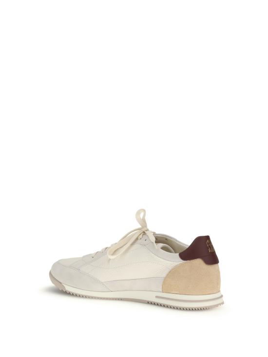 26SS 브루넬로 쿠치넬리 디어스킨 & 스웨이드 스니커즈 MZUKOKA348 CXM48 BEIGE - BRUNELLO CUCINELLI
