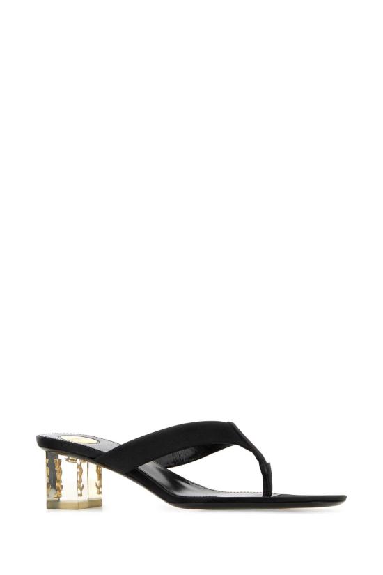 26FW 생로랑 뮬/슬리퍼 A001KN9QN00 1000 Black - SAINT LAURENT