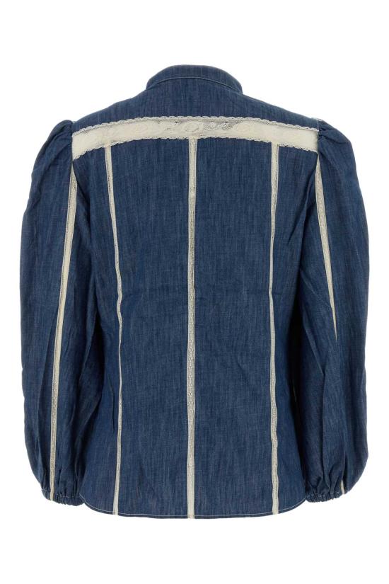 26SS 짐머만 블라우스 5604TRS261 RWBLU Blue - ZIMMERMANN