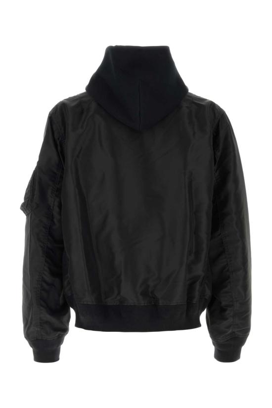 26FW 사카이 후드 티셔츠 2604136M 001 Black - SACAI