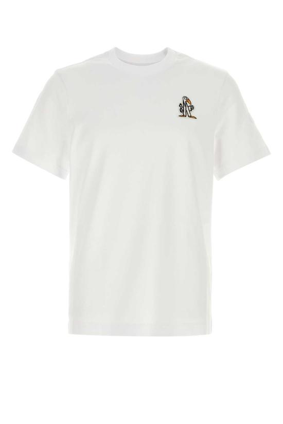 26FW 몽클레어 반팔 티셔츠 L20918C0007189AUG 00A White