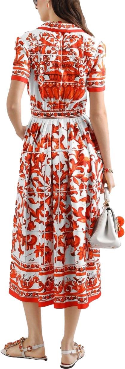 26FW 돌체앤가바나 롱 원피스 F6TVLTGDDRES9000 WHITE - DOLCE & GABBANA