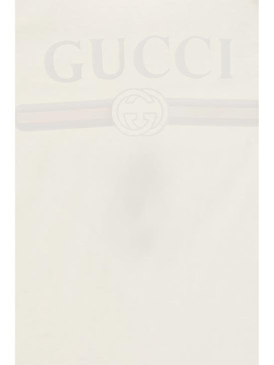  [키즈] 구찌 티셔츠 로고 아동용 티셔츠 더스티 화이트/맥 - GUCCI