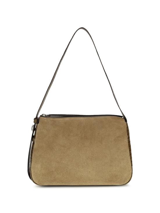  토리버치 가방 로미 스웨이드 숄더백 스톤 - TORY BURCH
