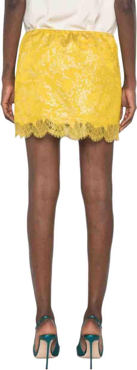 26FW 생로랑 숏 스커트 A003GZY4L147148 YELLOW - SAINT LAURENT