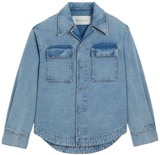 26FW 아미 셔츠 HJK967DE0046480 BLUE