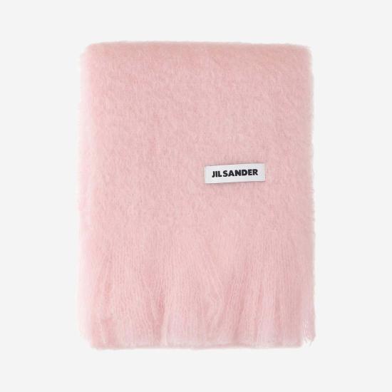  질샌더 머플러/스카프 질 샌더 모헤어 블렌드 스카프 핑크 - JIL SANDER