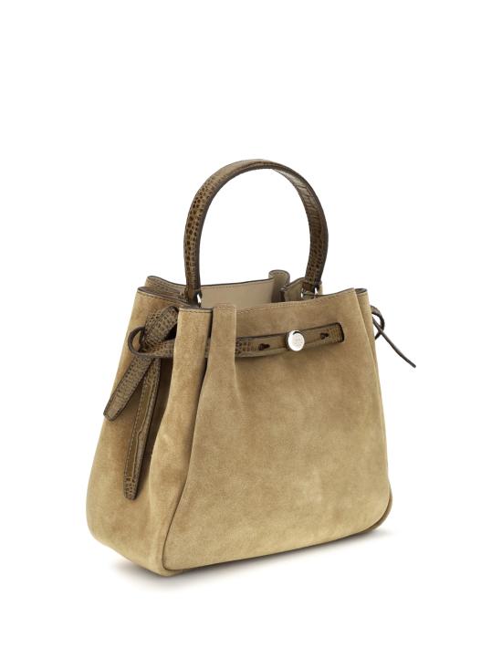  토리버치 가방 로미 스웨이드 버킷백 스톤 - TORY BURCH