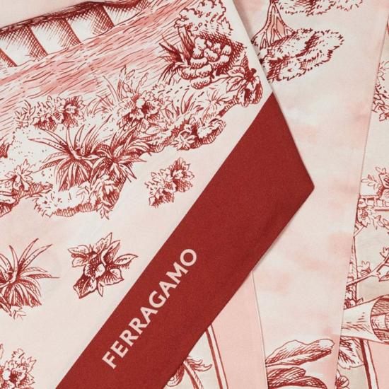  살바토레 페라가모 머플러/스카프 페라가모 실크 반도 보야지 프린트 스카프 - SALVATORE FERRAGAMO
