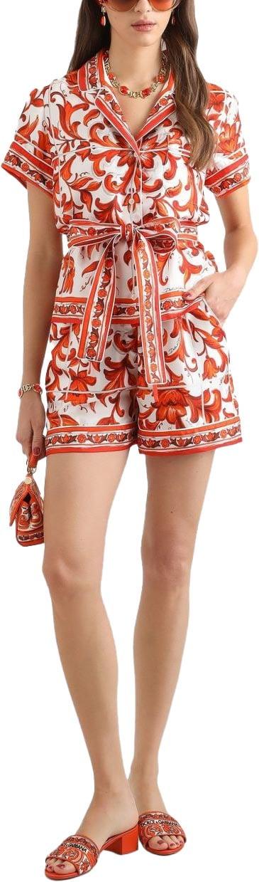 26FW 돌체앤가바나 숏팬츠 FTDB8TGDDRES9000 ORANGE - DOLCE & GABBANA