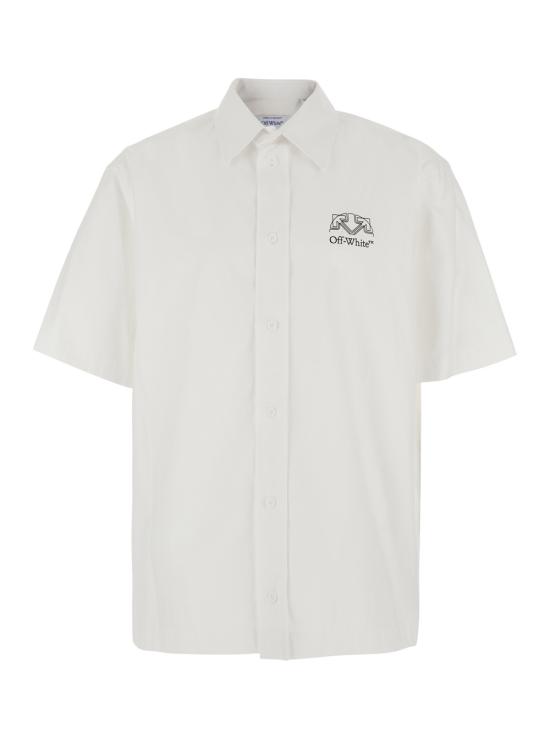 26FW 오프화이트 반팔 셔츠 44MGG01PF26F00210100 White