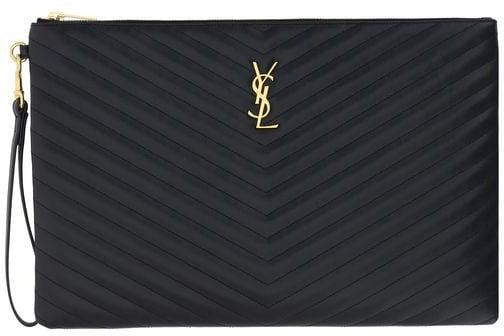 25FW 생로랑 클러치/파우치 9984619872542 BLACK