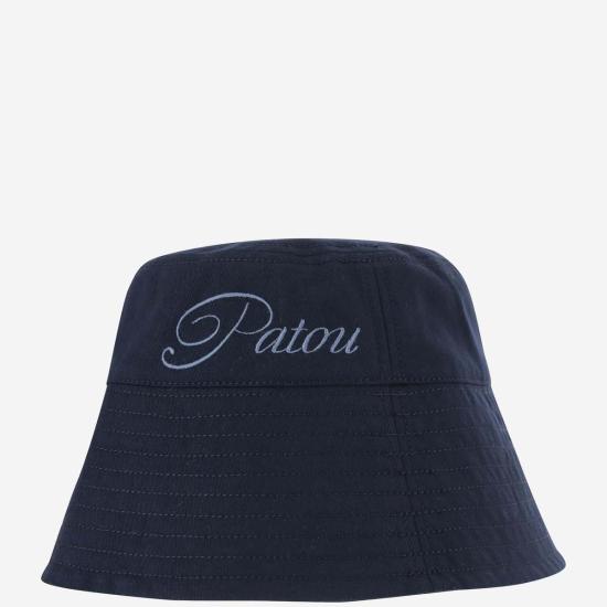  파투 모자 로고 코튼 버킷햇 네이비/블랙 - PATOU