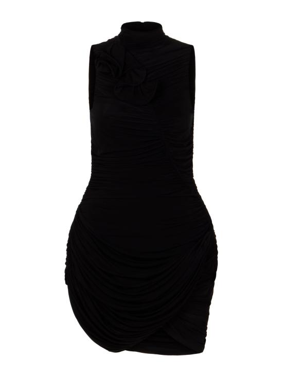 26SS 마그다뷰트림 미디 원피스 453526 BLACK