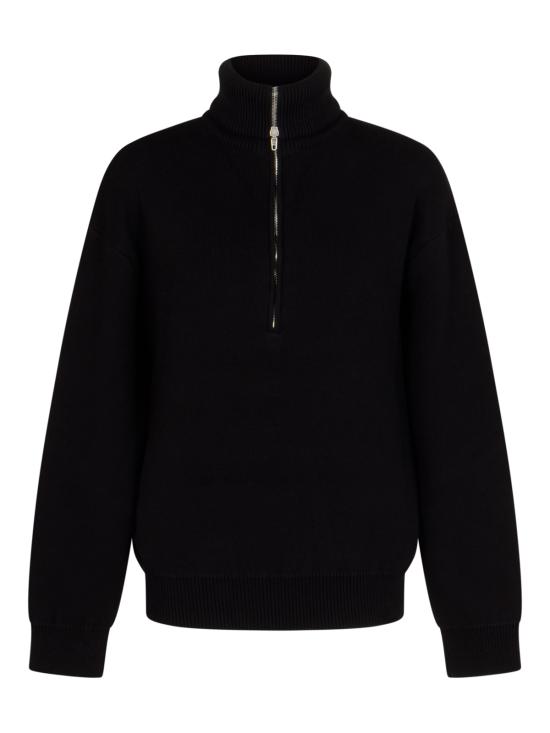 25FW 발렌시아가 백투프론트 터틀넥 스웨터 848840 T34211000 Black