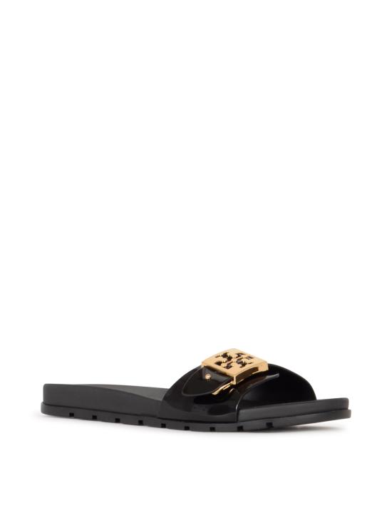 26FW 토리버치 버클 슬라이드 157872 001 PERFECT BLACK GOLD - TORY BURCH