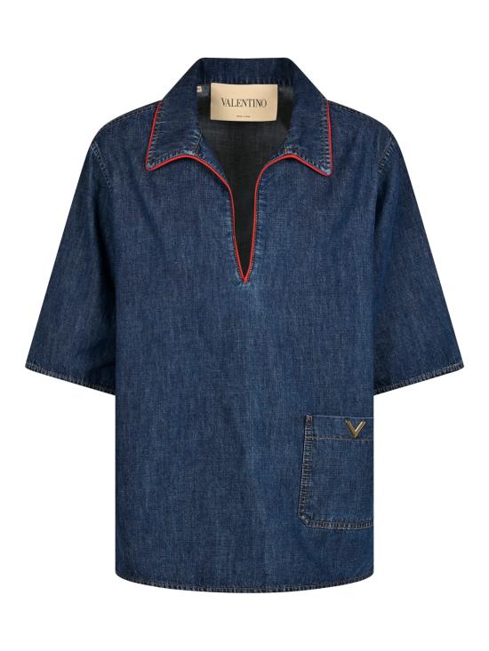 26FW 발렌티노 가라바니 셔츠 9B3DB03R9YA 528 DENIM SCURO