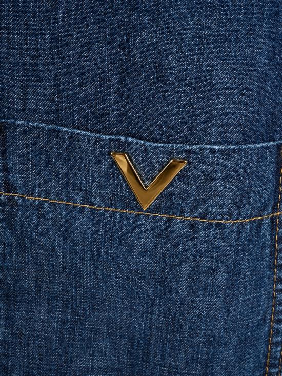 26FW 발렌티노 가라바니 셔츠 9B3DB03R9YA 528 DENIM SCURO - VALENTINO GARAVANI