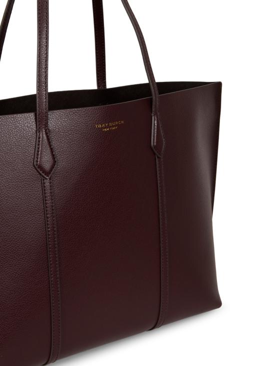 26FW 토리버치 레더 페리 토트백 169476 500 Dark Carmine - TORY BURCH