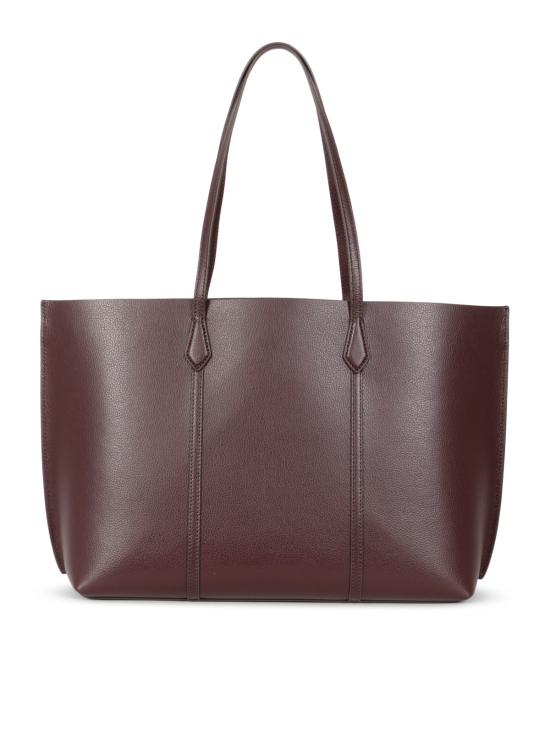 26FW 토리버치 레더 페리 토트백 169476 500 Dark Carmine - TORY BURCH