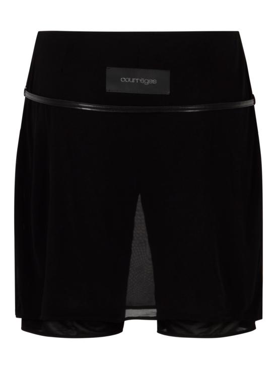 26SS 쿠레쥬 숏 스커트 226JJU359JS0219 9999 Black - COURREGES