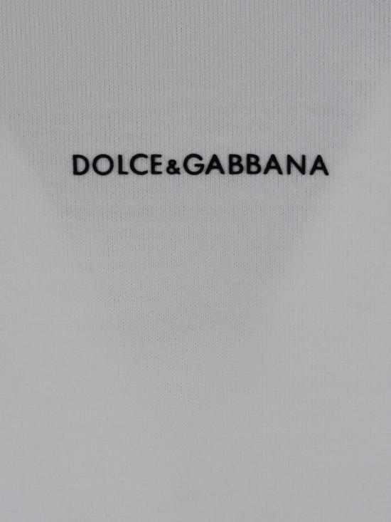 26SS 돌체앤가바나 프린트 오버사이즈 티셔츠 G8PB8T G7PYRW0800 OPTICAL WHITE - DOLCE & GABBANA