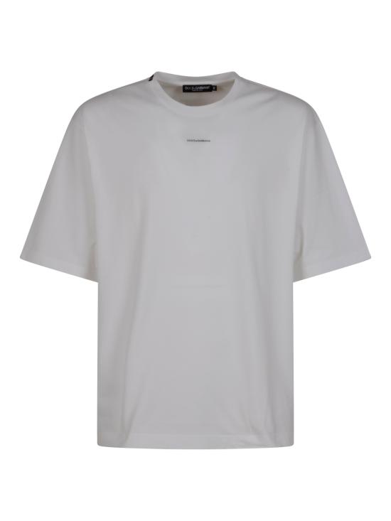 26SS 돌체앤가바나 프린트 오버사이즈 티셔츠 G8PB8T G7PYRW0800 OPTICAL WHITE