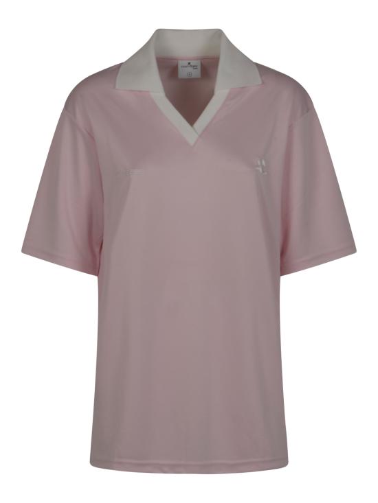 26SS 쿠레쥬 폴로 티셔츠 126JPO059JS0195 B218 LIGHT PINK HERITAGE WHITE
