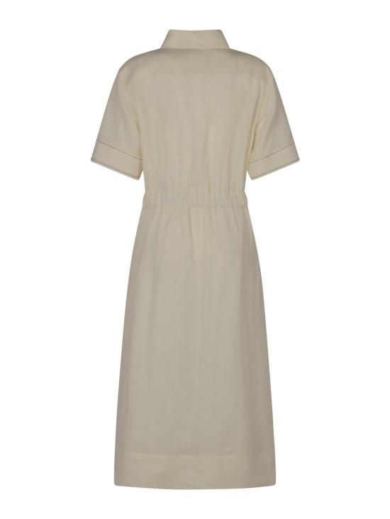 26SS 페세리코 미디 원피스 S02416 02647141 Bianco fiore di pampas - PESERICO