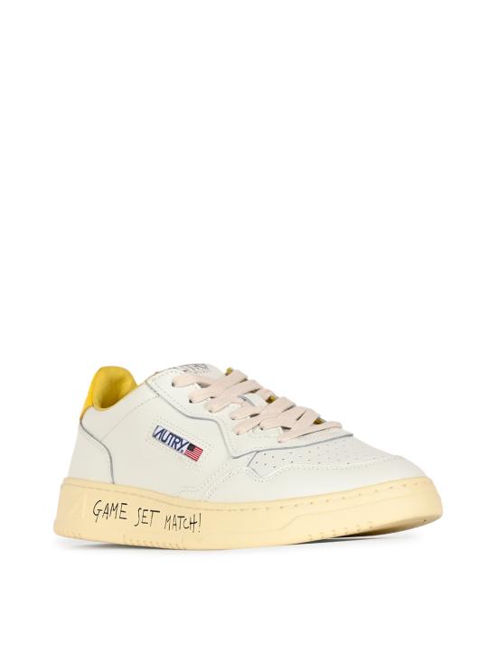 26FW 오트리 메달리스트 로우 스니커즈 AULM ML07 MATCH LEAT WHT SLICKER - AUTRY